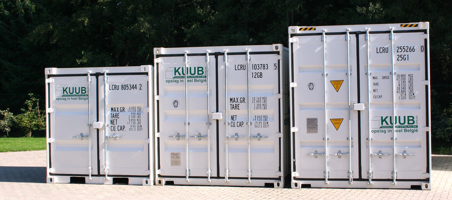 Huur een opslagcontainer voor gebruik bij je thuis ofwel Kuub opslag box @HOME