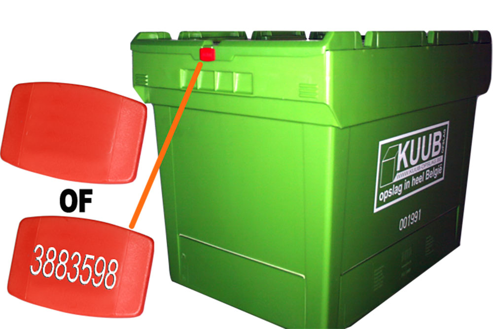 Box met detail zegels